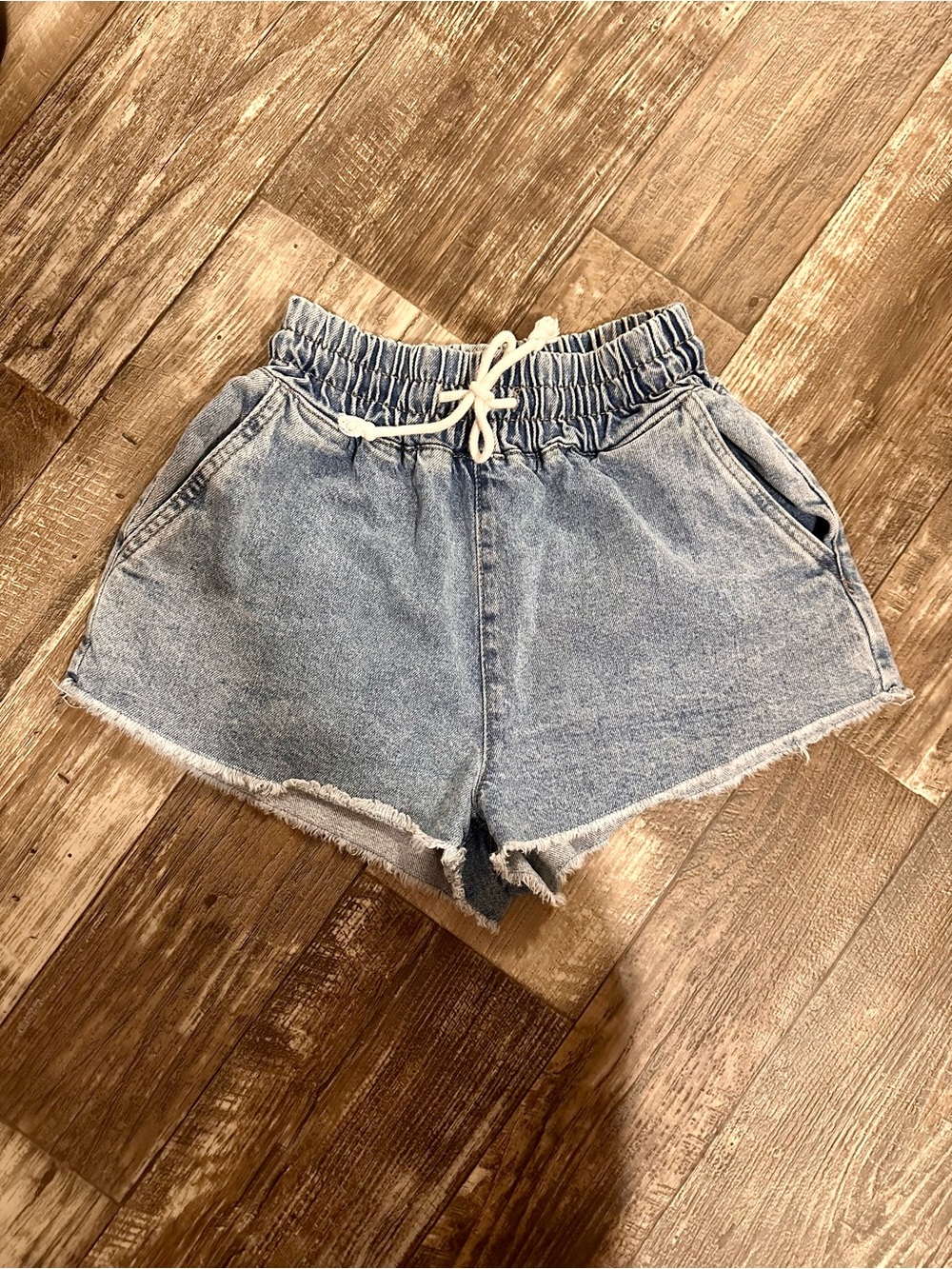 Forever 21 - Stretch waist denim cut off shorts - only worn once!